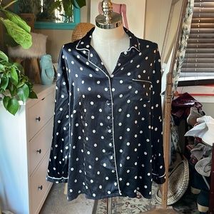 Lonxu polka dot pj top
